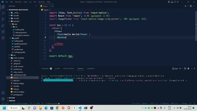 React Native Image Picker Tutorial | Pick from Camera, Gallery | Crop Photo || learnWithNayeem смотреть онлайн