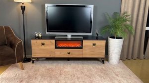 Тумба ТВ с камином.