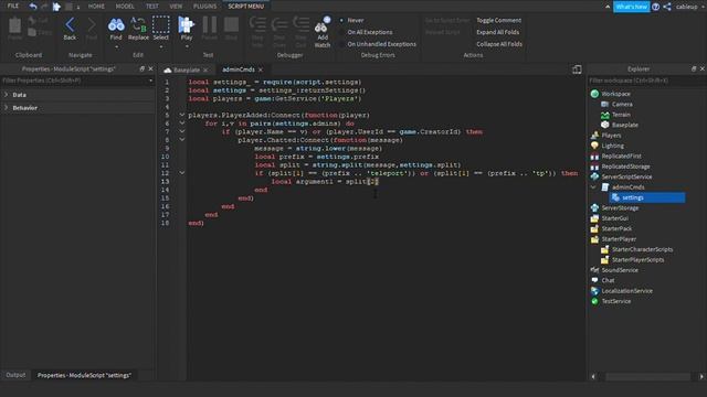 How to Make Your Own Admin Commands and Add Them to Your Game in Roblox Studio смотреть онлайн
