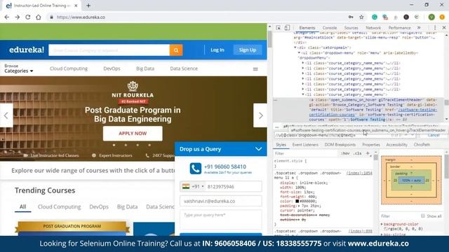 Actions class in Selenium WebDriver | Drag & Drop and Implicit Wait | Selenium | Edureka  Rewind -