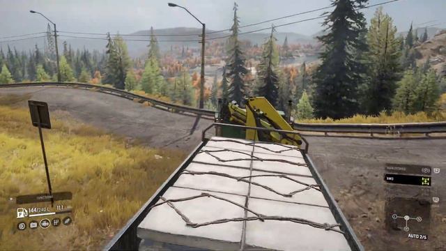 SnowRunner Part 8 - Black River Michigan - Fallen Power Line - International Paystar 5070