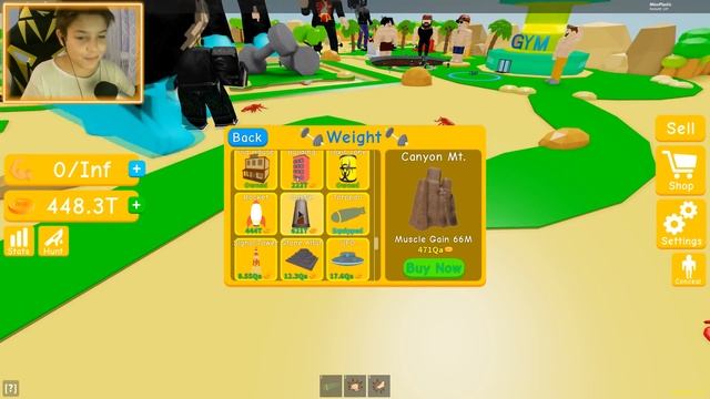 КАЧОК ДОНАТЕР КУПИЛ 8 СТАДИЮ ЗА 9999999999 МОНЕТ! СИМУЛЯТОР КАЧКА В РОБЛОКС - LIFTING SIMULATOR смотреть онлайн