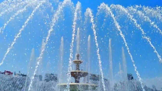БУХАРЕСТ, фонтаны на площади Объединения | BUCHAREST, fountains on the Union Square смотреть онлайн