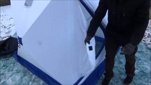 Зимняя палатка куб Следопыт 1,8*1,8 м Oxford 240D PU 2000 PF-TW-02/PF-TW-02-04