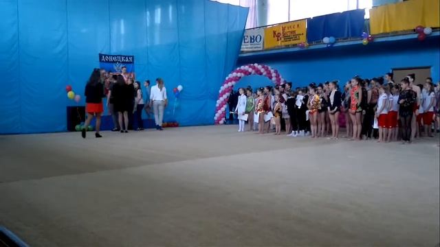 Художественная гимнастика 2015 ДНР. Показательные выступления. смотреть онлайн