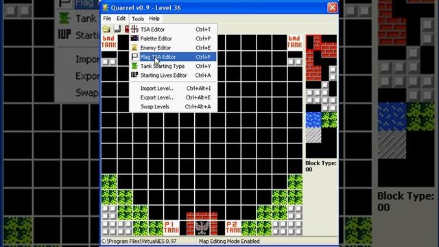 How To Download Battle City NES Level Editor (Quarrel 0.9) For Free