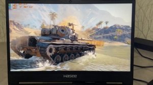 Игровой ноутбук Hasee, RTX 3060, i5 10200H, 8 Гб, одноканал, WorldofTanks