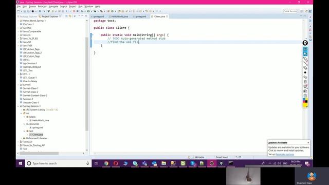Spring Class 1- Difference Between BeanFactory & ApplicationContext смотреть онлайн