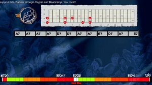 Rock N Roll Bass Backing Track in A