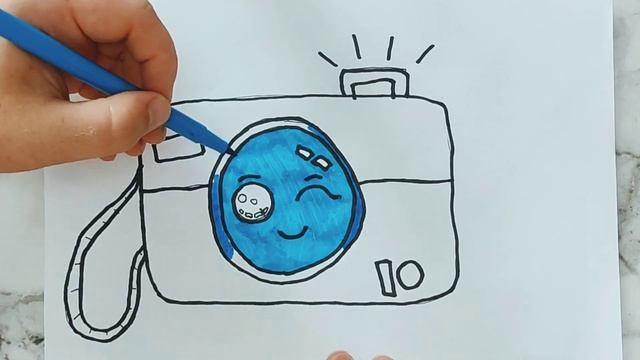 рисуем фотоаппарат / drawing a camera смотреть онлайн