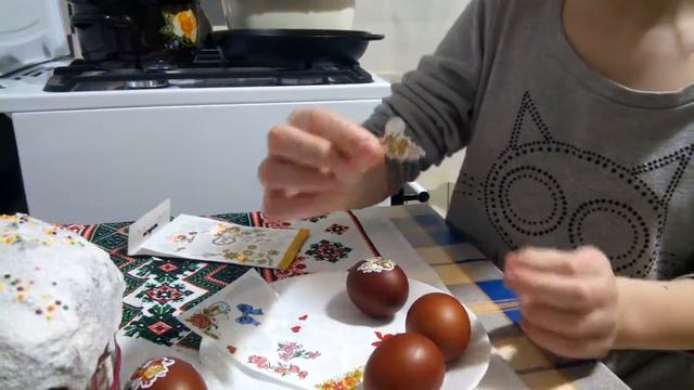 Украшения на пасхальные яйца!!!! 1 часть. :) смотреть онлайн