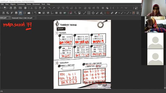 MATEMATIK TAHUN 3 - TAMBAH WANG (12.07.2021) смотреть онлайн