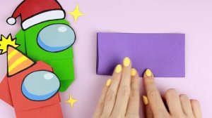 Оригами AMONG US из бумаги БЕЗ КЛЕЯ | Origami Paper AMONG US without glue | DIY Идея для подарка