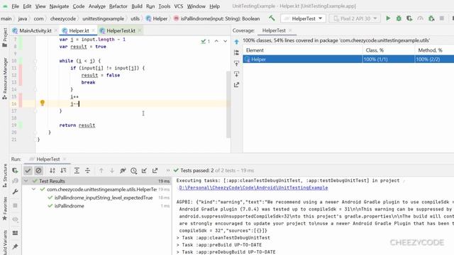 Android JUnit Introduction Tutorial | Parameterized Tests Kotlin - CheezyCode - Hindi