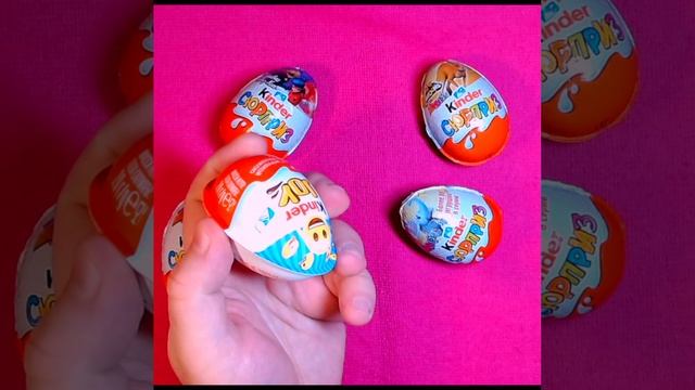 Candy's Kinder ASMR lollipops satisfying video relaxing Kinder Joy, Kinder Surprise #shorts (13)