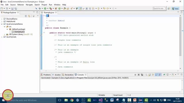Java Tutorial In Urdu/Hindi - Java Comments And Javadoc смотреть онлайн