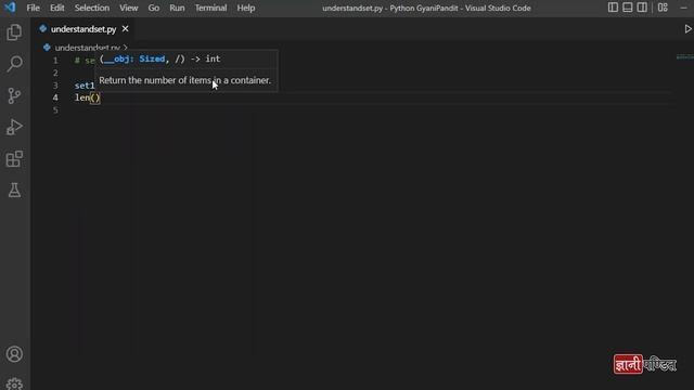Length of Set Python | Lecture 55 | Python for Beginners