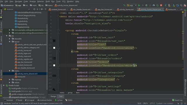 Make an Android eCommerce App like Amazon & AliExpress - Android Navigation Drawer in Android Studi смотреть онлайн