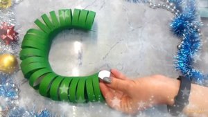 ? Рождественский венок из бумаги своими руками Новогодняя поделка?  Идеи к новому году