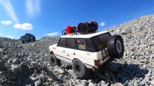 Снег растаял и наконец то можно лезть в горы! RGT EX86110 и CARISMA SCA-1E RANGE ROVER трофи заезд!