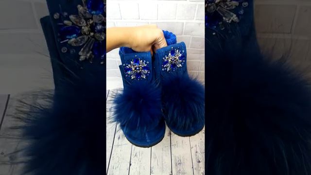 Валеши цвета Королевский синий, ручная работа. смотреть онлайн