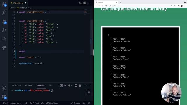 DevTips Daily: Find unique items in an array (including objects)