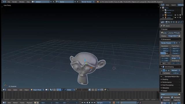 Эмуляция трёхкнопочной мыши в Blender