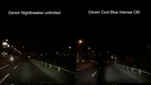 Xenon Osram Xenarc Nightbreaker unlimited vs Cool Blue Intense CBI Comparison Vergleich