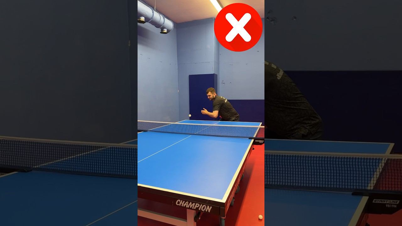 Forehand errors for backspin. #tabletennis смотреть онлайн