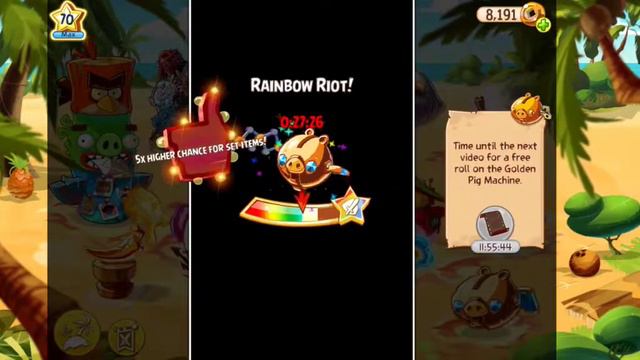 I spent almost 400 lucky coins to roll in this UNREAL 5x rainbow riot (Angry Bird Epic old version) смотреть онлайн
