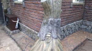 Отделка дома арт-бетоном.