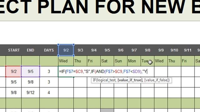 automatic schedule generator excel