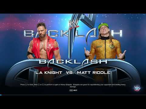 WWE2K23 LA Knight vs Matt Riddle