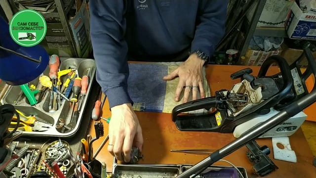 Чистка карбюратора и сапуна бензобака на бензопиле Штиль. смотреть онлайн