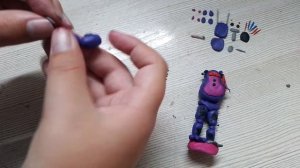 ???как слепить из пластилина Олд Бонни из фнаф 2#видеолепка #фнаф!!‼️