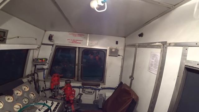 Ночная Поездка на поезде 1600 метроов  от первого лица/ ВЛ85 / РЖД
