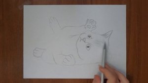 Как нарисовать котёнка / Рисунок штриховкой  / How to draw a kitten / Hatching drawing