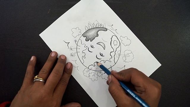 Save Tree Save Earth Drawing || How To Draw Save Earth Poster Drawing || Pencil Art смотреть онлайн