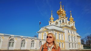 Придворная церковь Большого Дворца в Петергофе. Санкт-Петербург