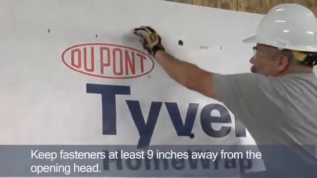 Install HomeWrap® (for other DuPont WRB's consult installation guidelines) | DuPont™ Tyvek® смотреть онлайн