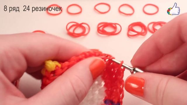 "Ред" - 3D фигурка лумигуруми из резиночек. Видеоурок #99