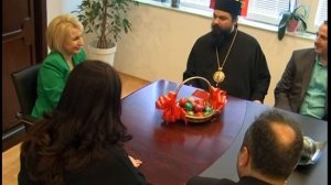 Господин Јосиф на средба со Теута Арифи