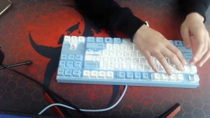 Тайпинг клавиатуры varmillo Ma87m ec v2 sakura swiches/ typing varmilo Ma87m.