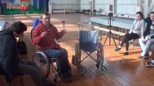 Посадка в инвалидное кресло