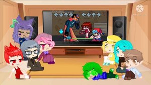 13 карт реагируют на Friday night funkin WHITTY MOD |Gacha club|