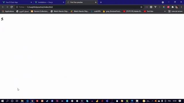 Rendering vue data in html