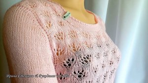 Закрываем петли для проймы без ступенек!!! Ажурная кофточка спицами "Romance" МК Часть вторая