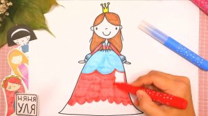 Как нарисовать ДЕВОЧКУ | Рисунки для детей | Няня Уля - Уроки рисования для детей