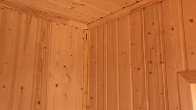 Каркасная баня 2*4 с террасой 2*4 — цвет «Рябина» смотреть онлайн