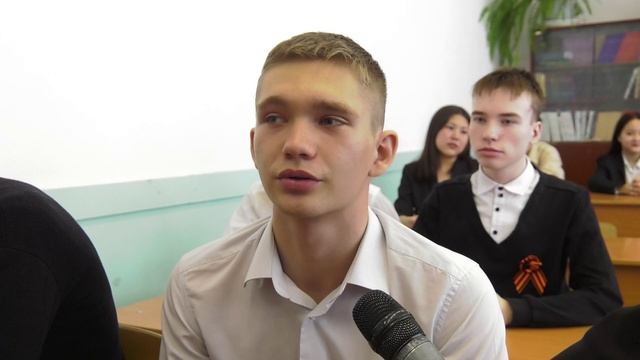 Акция "Георгиевская ленточка" прошла в школе №24 Абакана